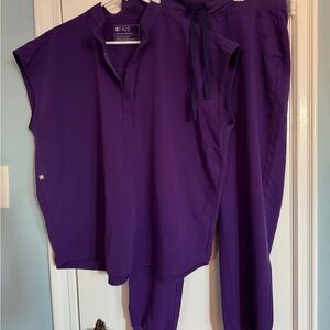 Figs Deep Purple Scrub Ensemble